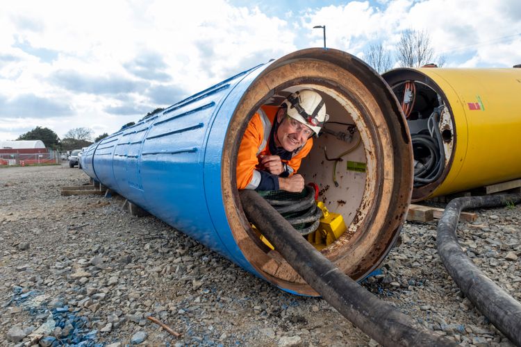 Nano-TBM Victoria receives mechanical inspection prior to the construction of CC09 Branch Sewer in Puketāpapa/Pukewīwī Mount Roskill - 2023