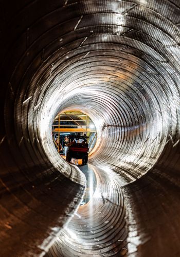 The final inspection of a shaft-tunnel connection as works begin to conclude and the team steps closer to the finish line - 2026