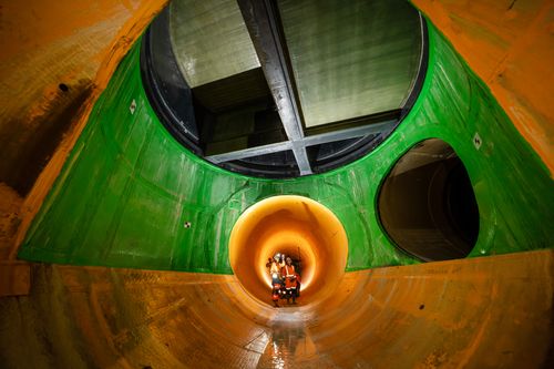 The final inspection of a shaft-tunnel connection as works begin to conclude and the team steps closer to the finish line - 2026