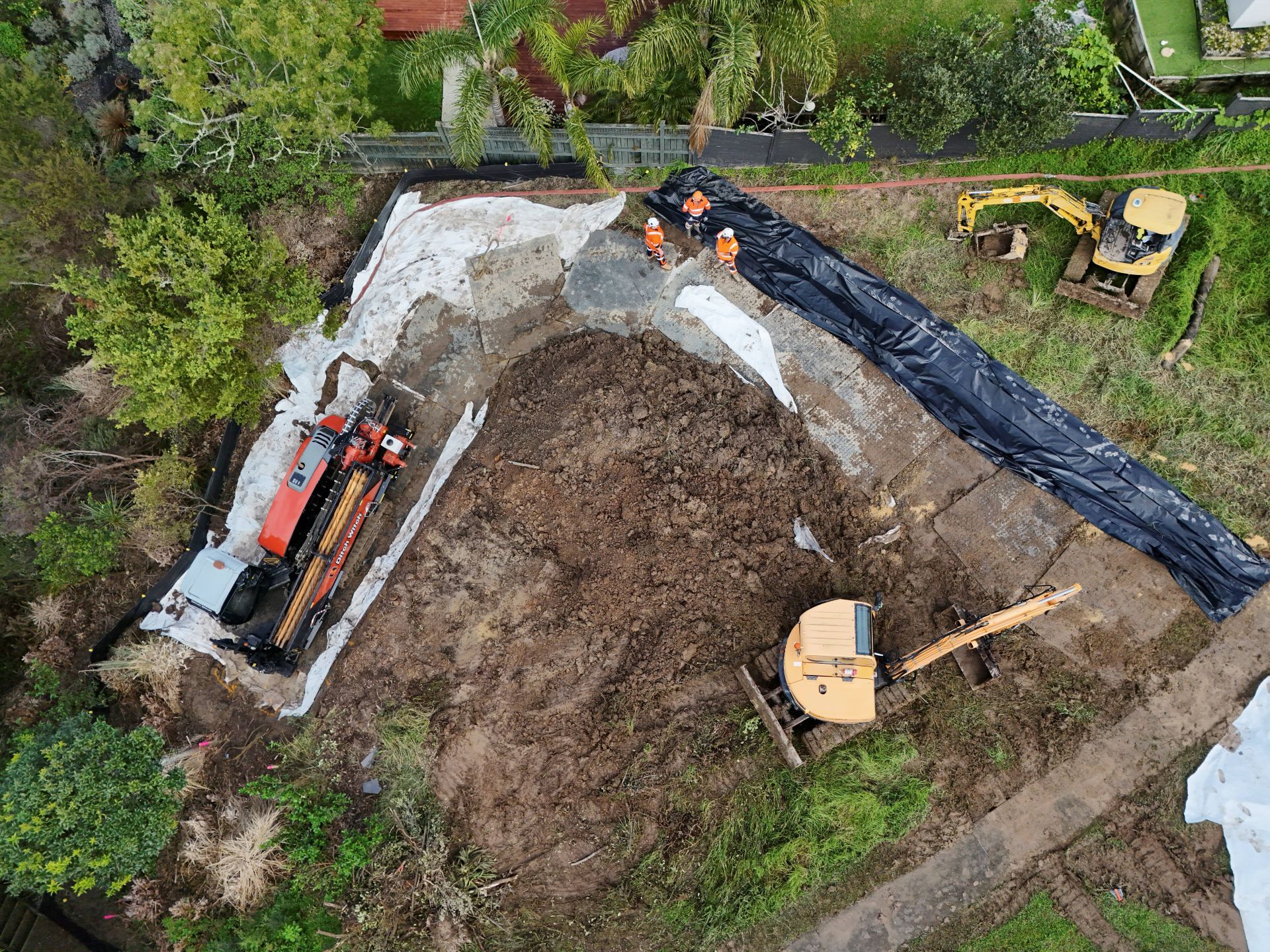 Flood recovery works underway in Murrays Bay cover